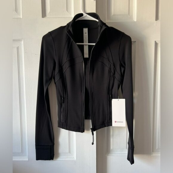 🆕Lululemon🍋 Define Cropped Jacket Nulu Black Sz 4 - Picture 9 of 12